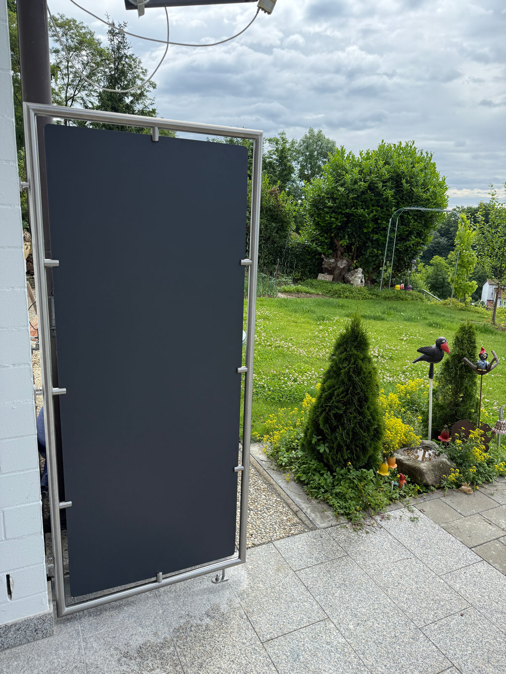 Sichtschutz mit Blechfüllung